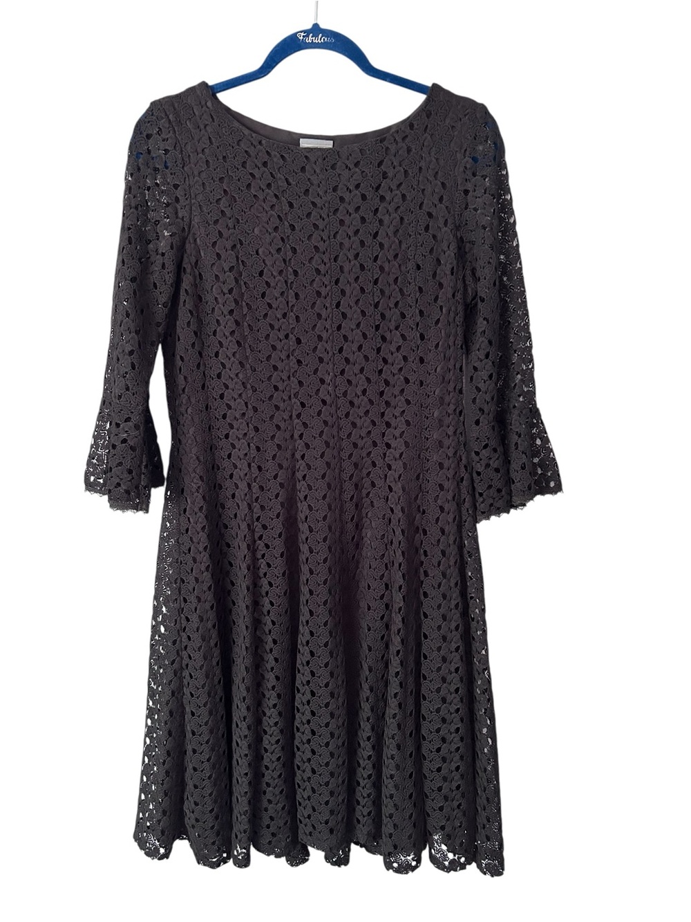 Rabbit Rabbit Rabbit Designs Black Crochet Dress Size 12